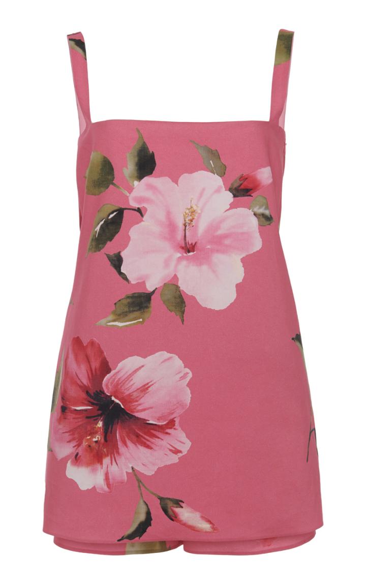 Moda Operandi Valentino Floral Cotton-blend Romper