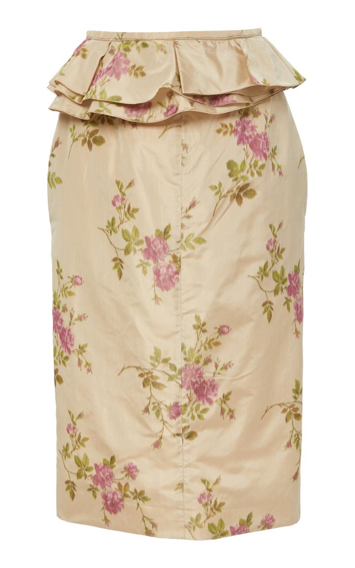 Brock Collection M'o Exclusive Origano Taffeta Skirt