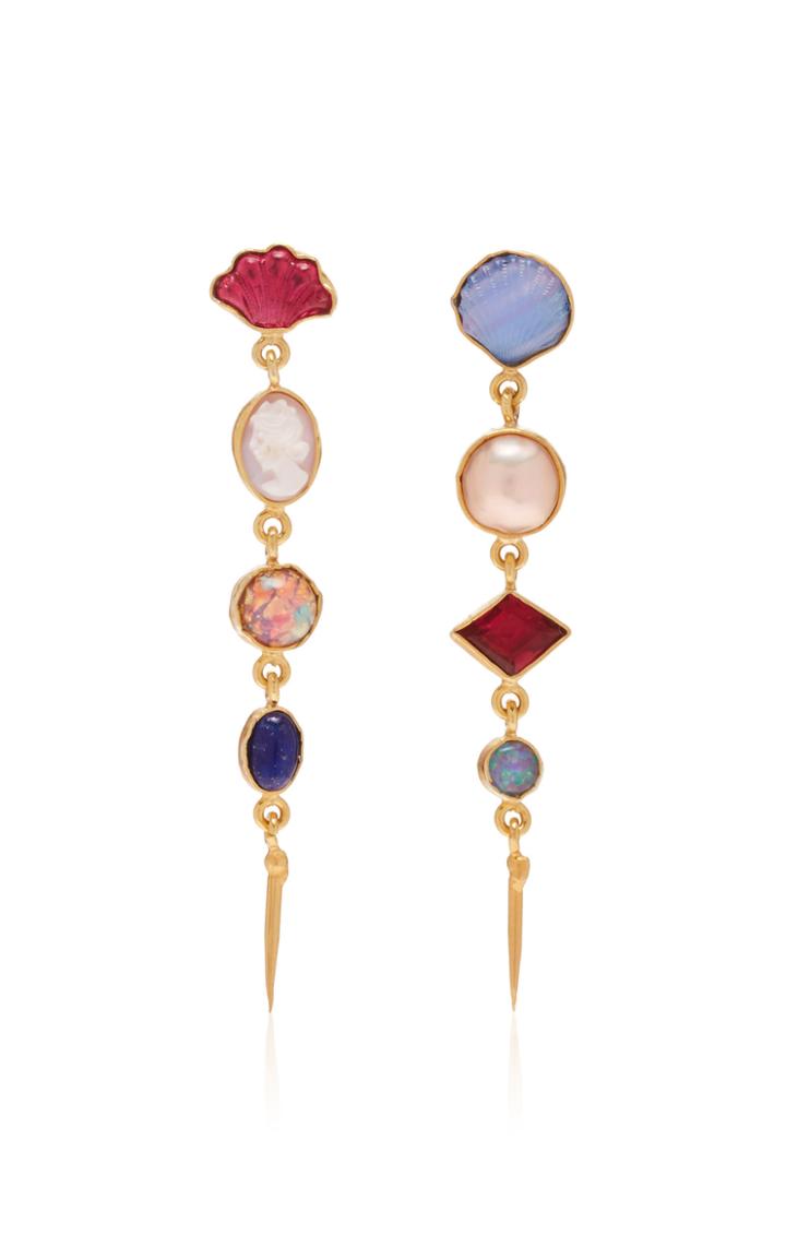 Grainne Morton Four Charm Victorian Drop Earrings