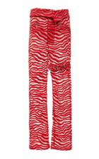 Adam Selman Foldover Embroidered Tulle Pant