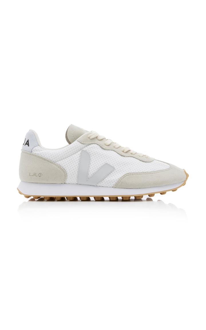 Veja Suede-trimmed Mesh Sneakers