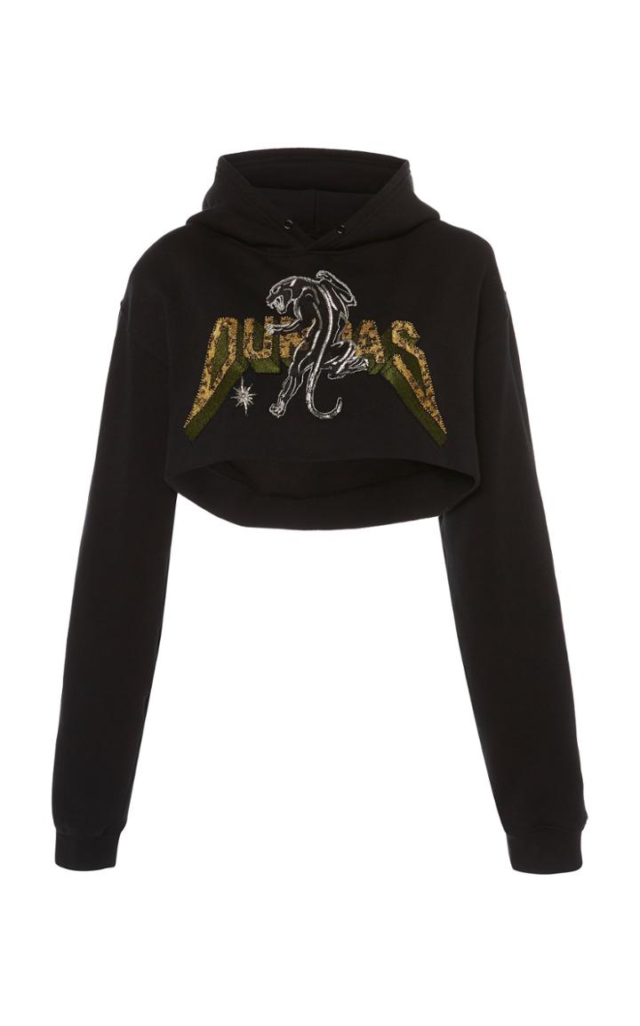 Dundas Cropped Sweatshirt With Embroidery