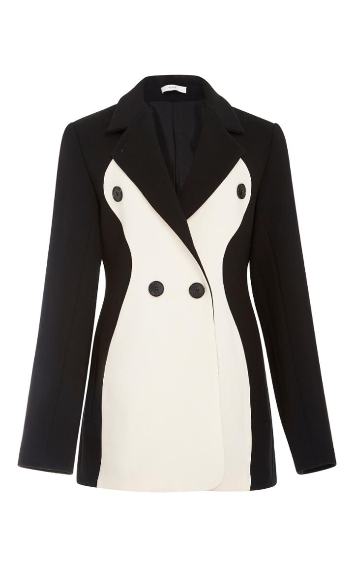 Tome Double Breasted Twill Crepe Jacket