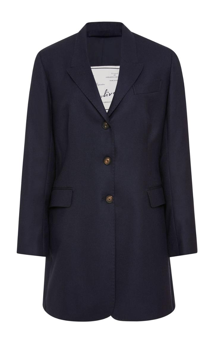 Giuliva Heritage Karen Belted Wool-crepe Blazer