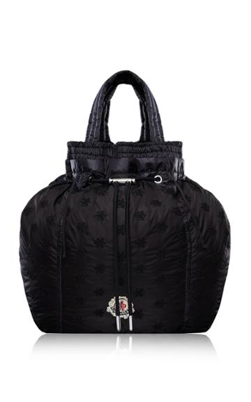Moncler 4 Simone Rocha Parachute Drawstring Floral-embroidered Shell Backpack