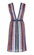 Georges Hobeika Multi-color Striped Dress