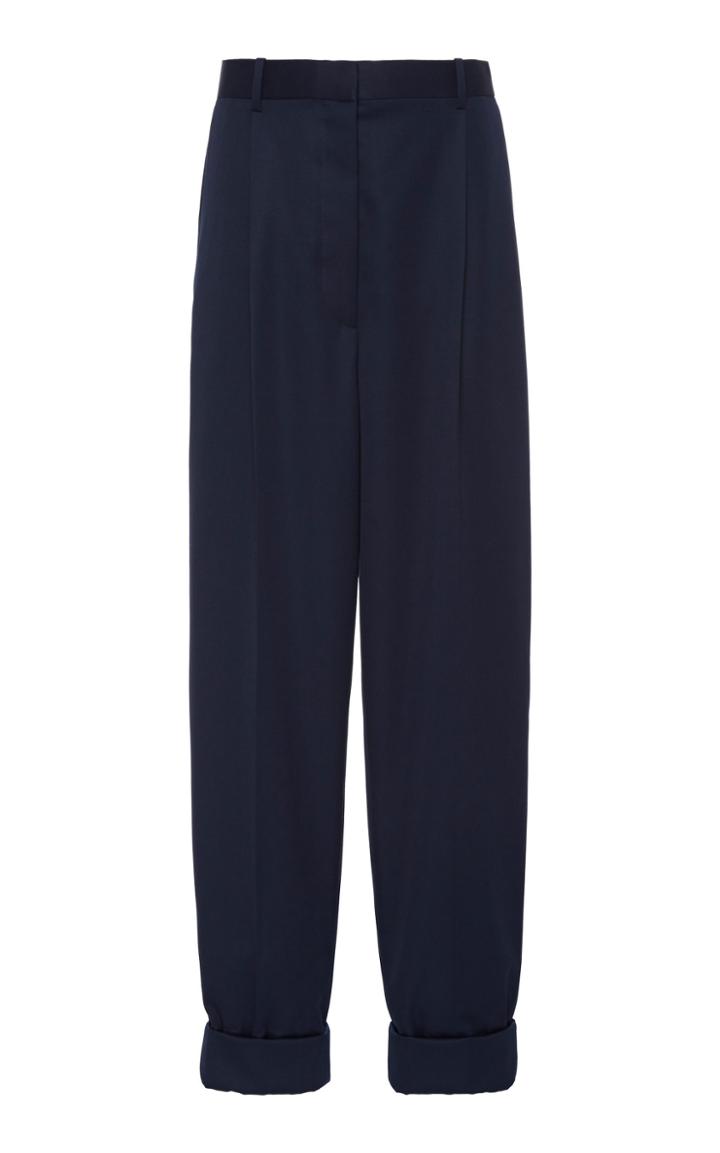 Moda Operandi The Row Marta Cuffed Wool Tapered Pants Size: 2