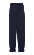 Moda Operandi The Row Marta Cuffed Wool Tapered Pants Size: 2