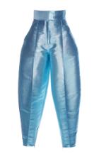 Wanda Nylon Silk Lam High Waist Pants