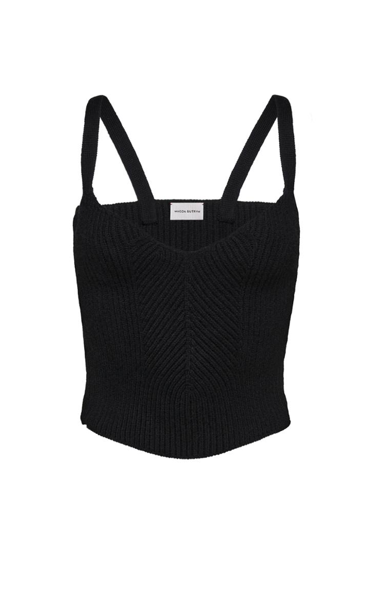 Moda Operandi Magda Butrym Knit Wool-cashmere Top