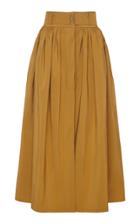 Moda Operandi Martin Grant High-rise Pleated Taffeta Skirt Size: 34
