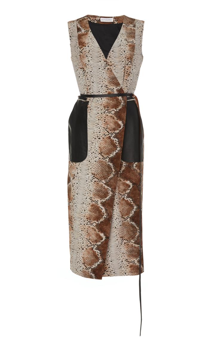 Altuzarra Cather Printed Wrap Midi Dress