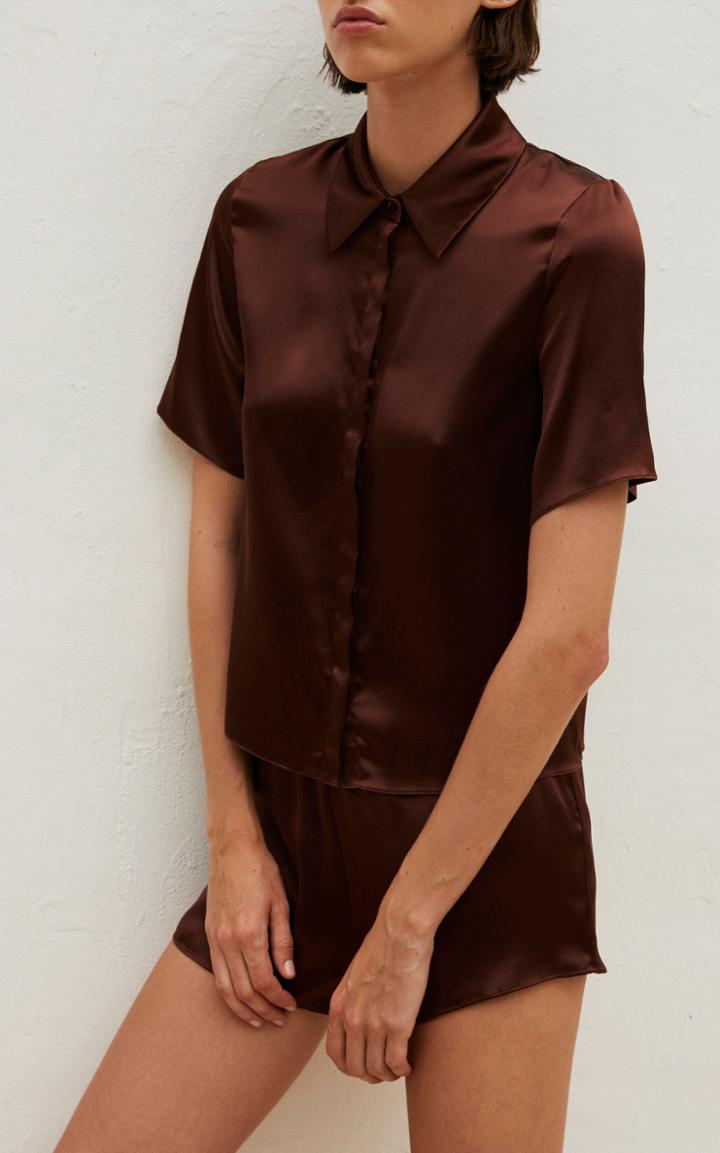 Moda Operandi Deitas Cap D'antibes Satin Top Size: 34