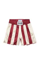 Just Don Striped Cotton-blend Satin Boxing Shorts
