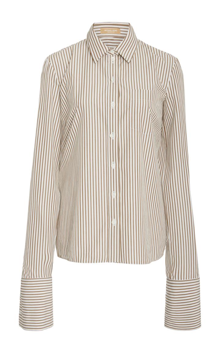 Michael Kors Collection French Cuff Cotton Poplin Shirt