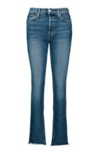 Re/done Double Needle High-rise Slim-leg Jeans