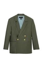 Anouki Double-breasted Wool-effect Blazer