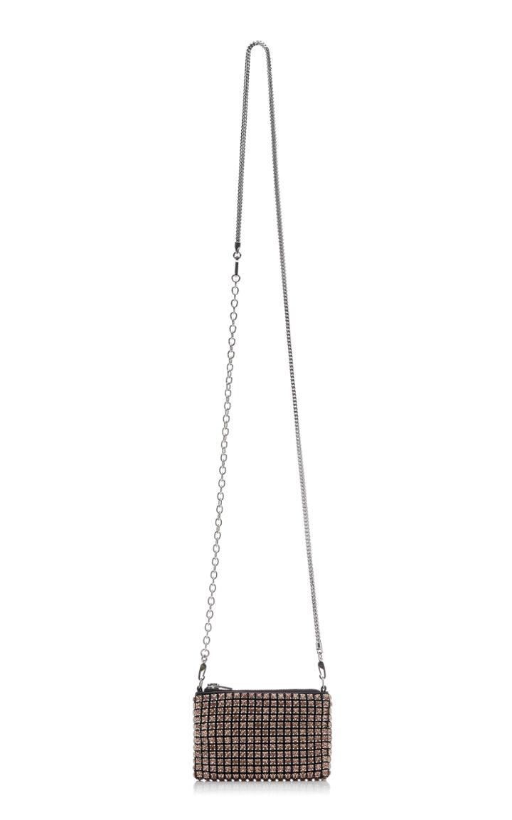 Alexander Wang Wangloc Nano Crystal-embellished Leather Pouch
