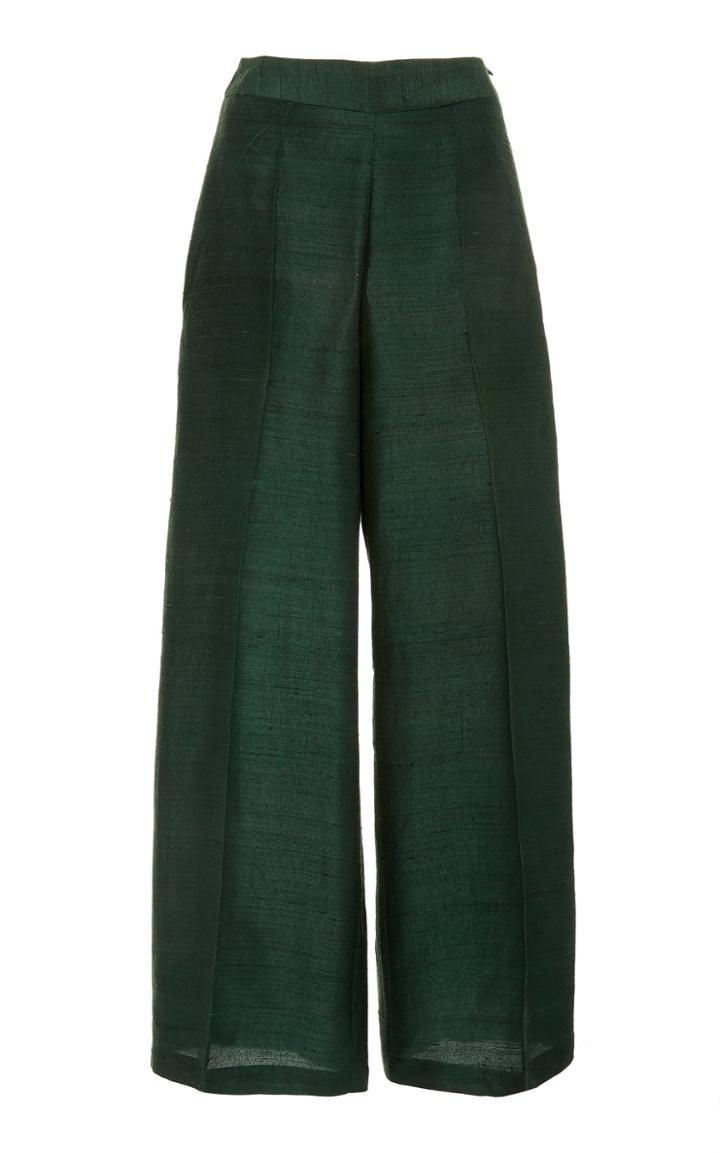 Verandah Flared Silk Pants