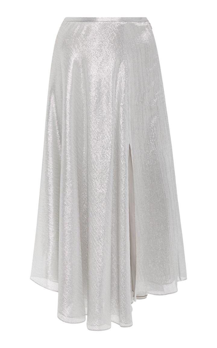 Sally Lapointe Tinsel Silk Circle Skirt