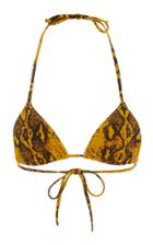 Moda Operandi Tropic Of C Praia Printed Triangle Bikini Top Size: Xs