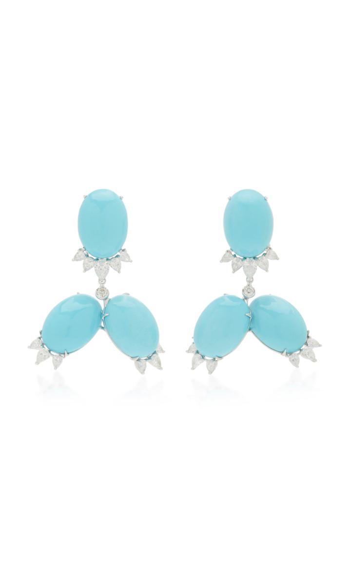 Lauren X Khoo Azure Marquee Earrings
