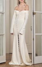 Danielle Frankel Bridal Sloane Off-the-shoulder Gown