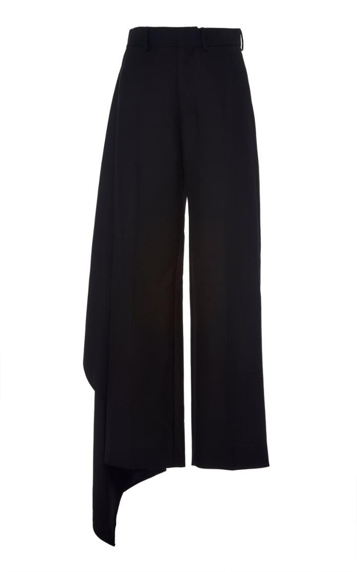 Ami Pleated Cropped Wide-leg Trousers
