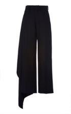 Ami Pleated Cropped Wide-leg Trousers