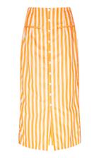 Moda Operandi Rosie Assoulin Striped Cotton Skirt Size: 0