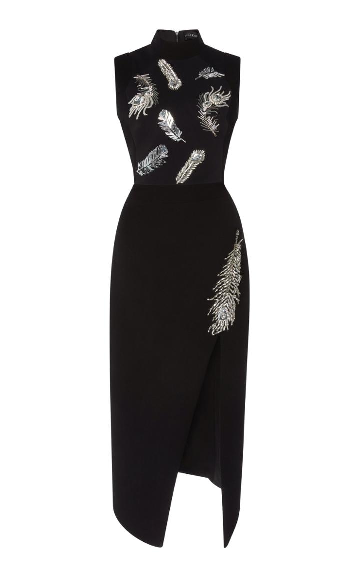 David Koma Sleeveless Side Slit Dress