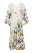 La Doublej Tangier Printed Silk Maxi Dress