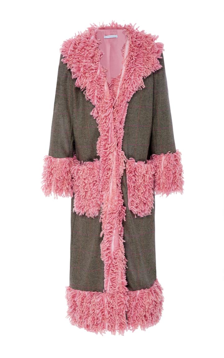 Christina Economou Oversized Fringe Coat