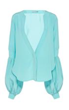 Silvia Tcherassi Barbara Puff Full Sleeve Silk Blouse