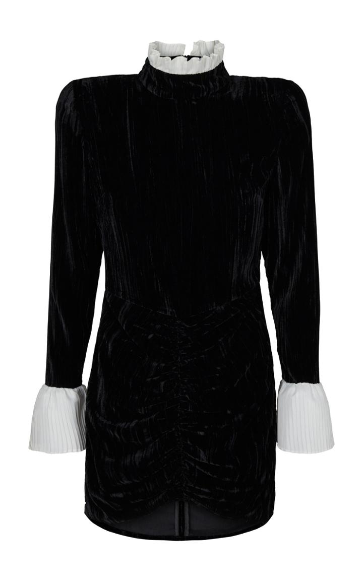 Rotate Miki Velvet Ruched Mini Dress