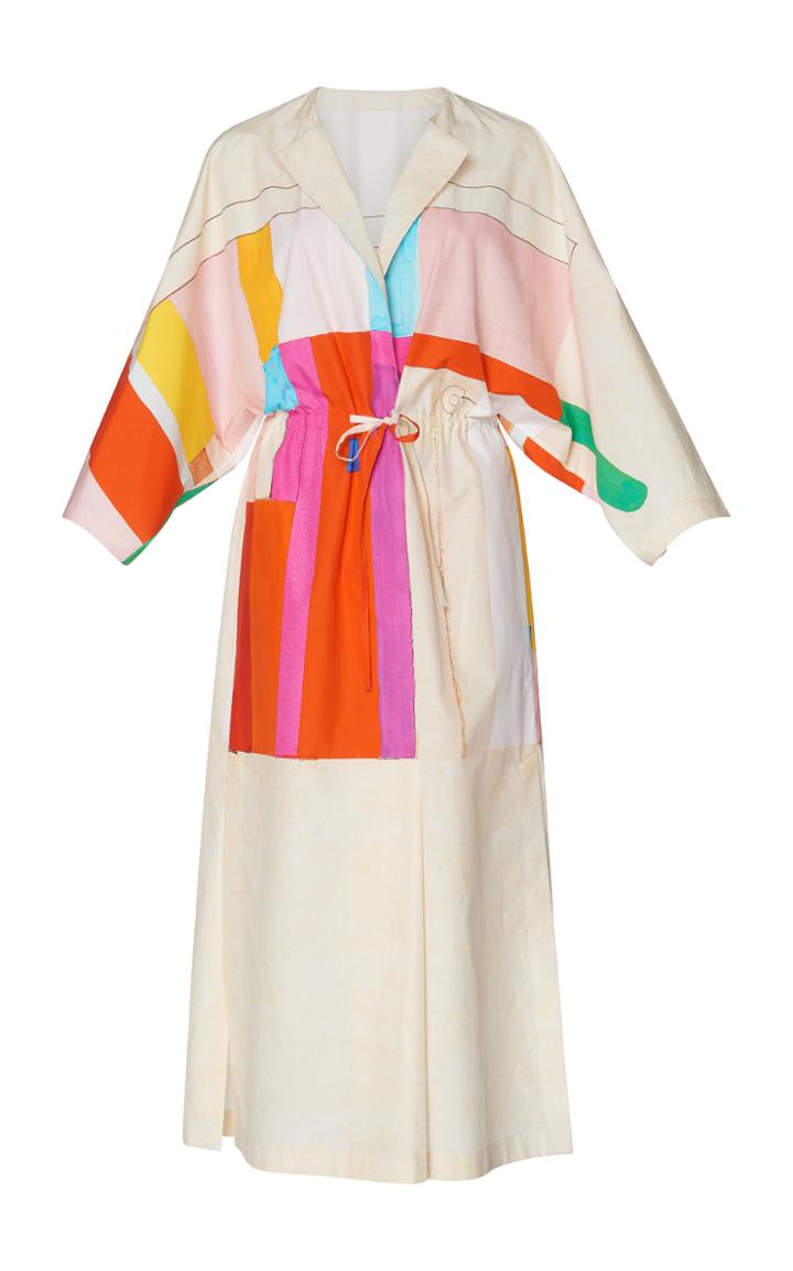 Akris Mural Print Midi Dress