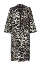 Naeem Khan Leopard Print Coat
