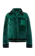 Rochas Striped Shearling Jacket
