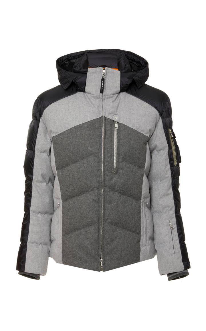 Bogner Evan Quilted Colorblock Down Coat