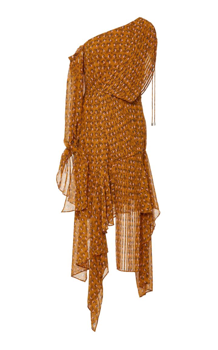 Acler Aurora Pleated Drape Dress