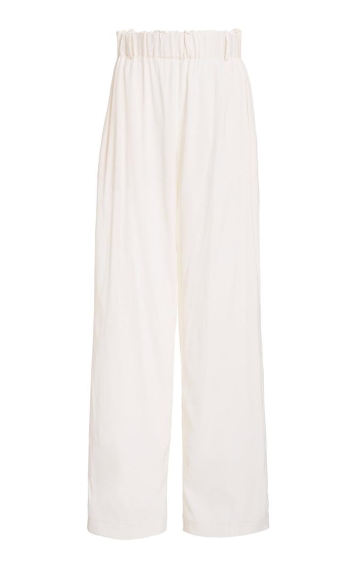 Matin Silk Wide-leg Pants