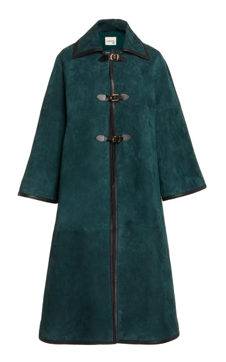 Moda Operandi Khaite Daisy Suede Coat