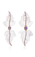 Casa Castro Amethyst Leaf Earrings