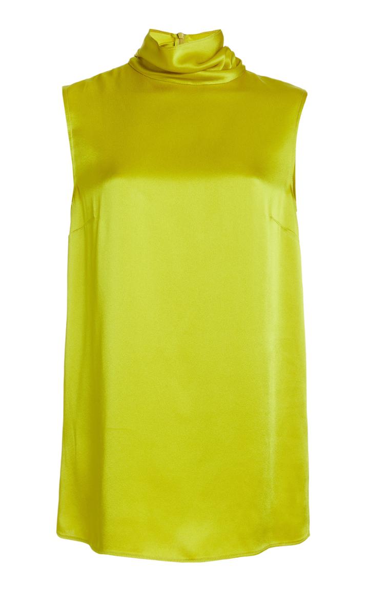 Moda Operandi Sally Lapointe Draped Doubleface Satin Top