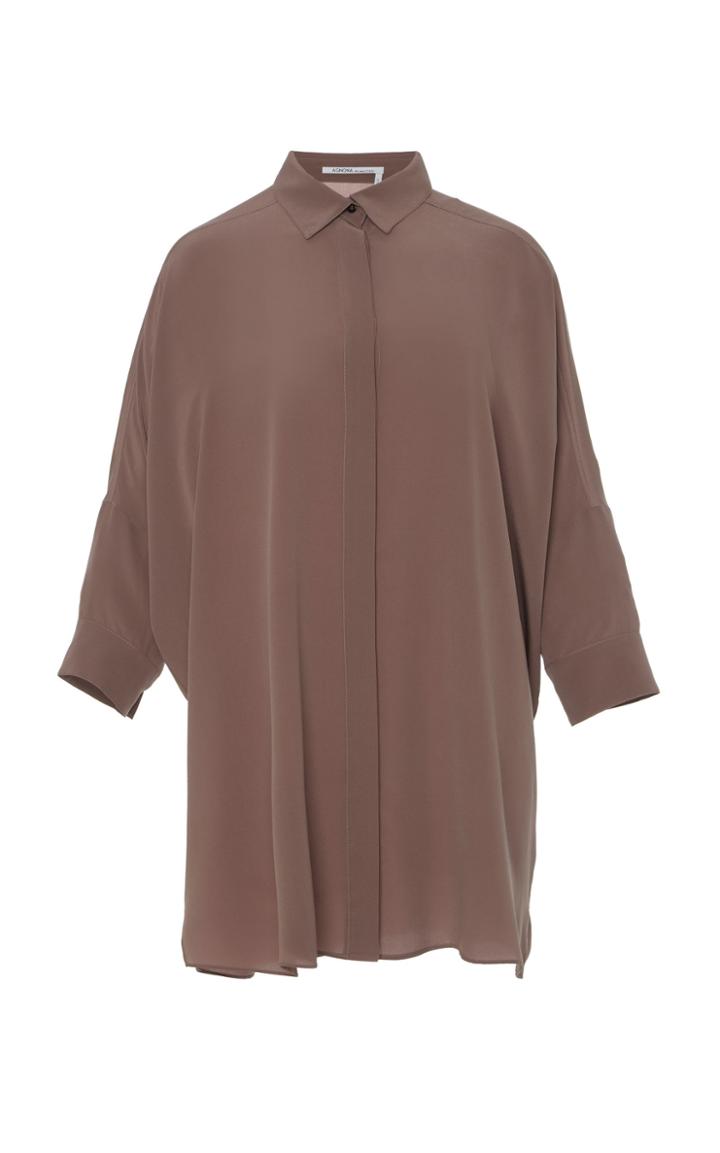 Agnona Button Down Poncho Shirt