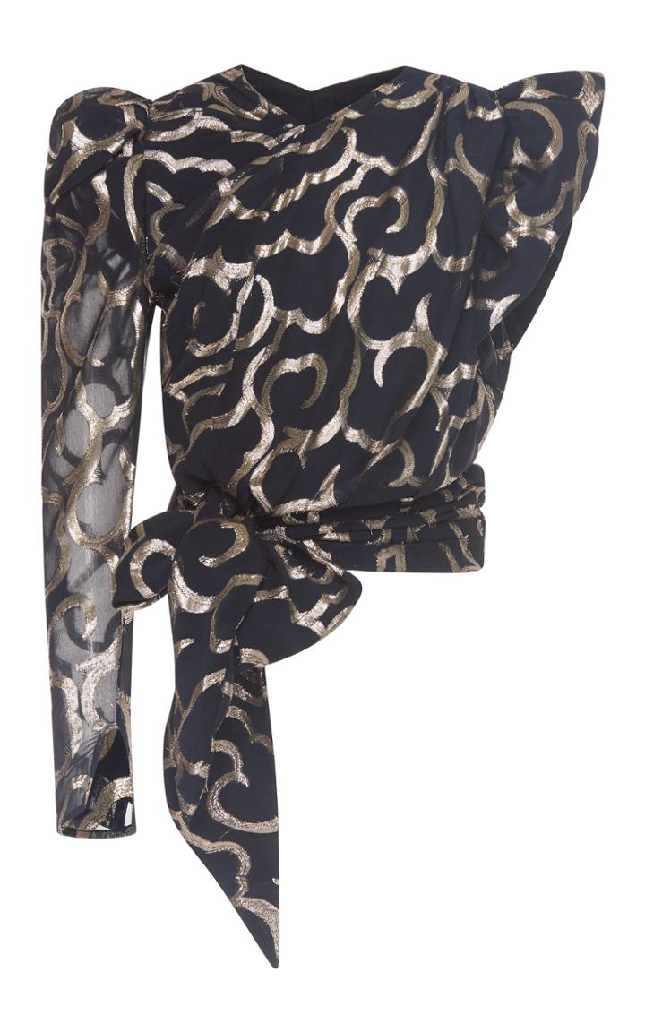 Isabel Marant Chass Wrap Asymmetrical Blouse