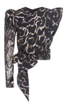 Isabel Marant Chass Wrap Asymmetrical Blouse