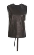 Rosetta Getty Leather Shell Top