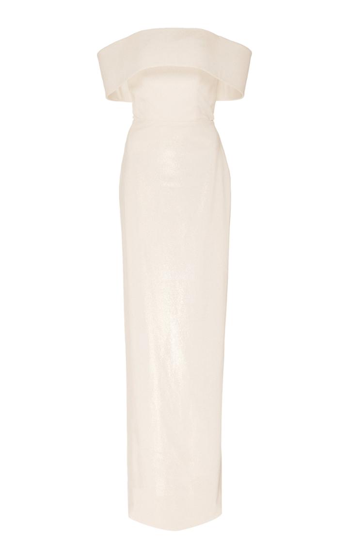 Christian Siriano Off-the-shoulder Velvet Gown