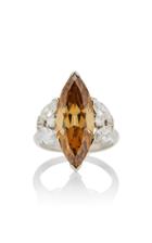 Simon Teakle One-of-a-kind Fancy Brown/yellow Diamond Ring